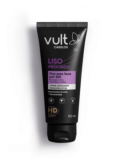 Creme Defrizante Termoprotetor Liso Profundo Vult UNICO