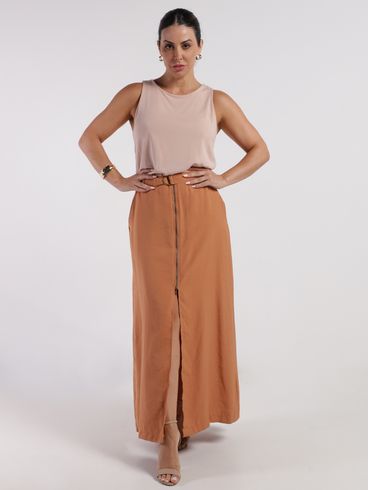 Blusa Regata Feminina BEGE