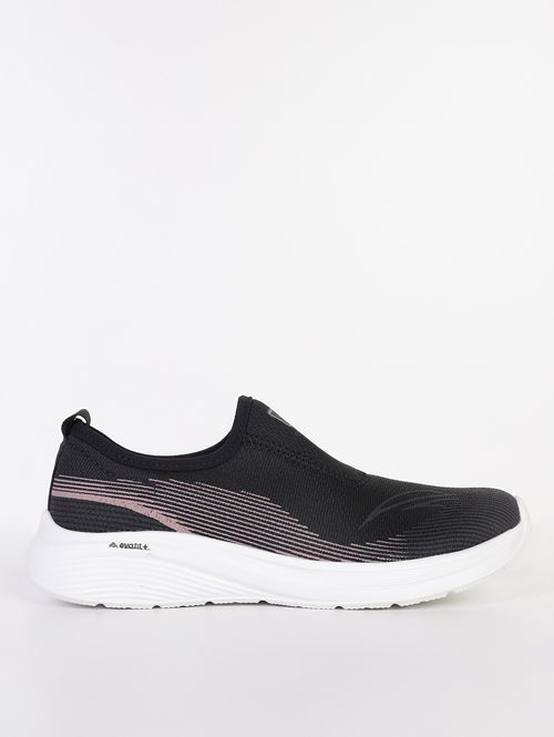 Tênis Esportivo Slip On Kolosh Feminino PRETO/ROSE