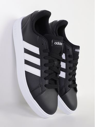 Tênis Grand Court Base 2.0 Adidas Feminino PRETO/BRANCO