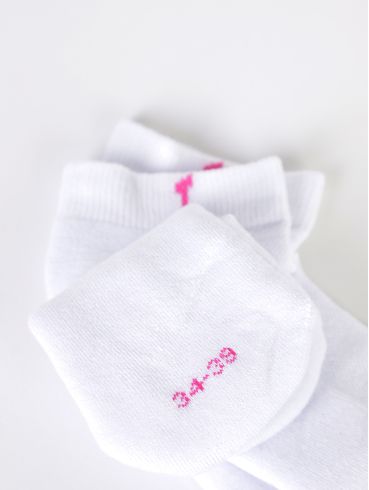Kit com 03 Meias Cano Curto Trifil Feminina BRANCO