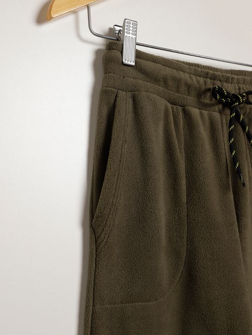 Calça Moletom Juvenil Para Menino - VERDE