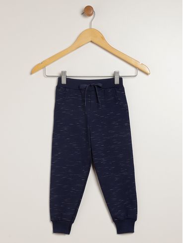 Calça Moletom Infantil Para Menino - MARINHO