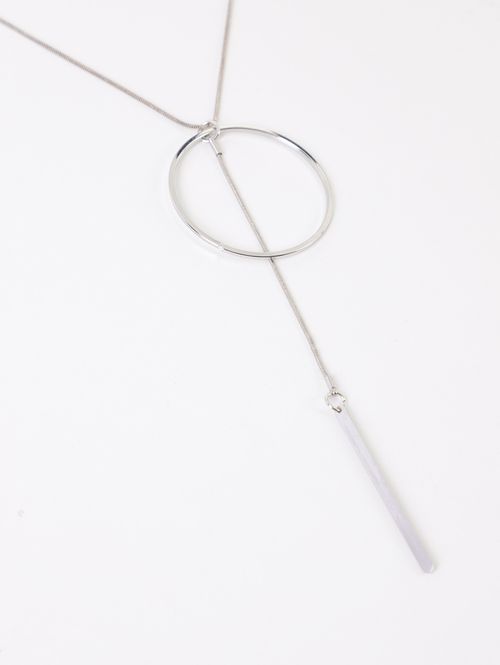 Colar Gravata Minimalista PRATA