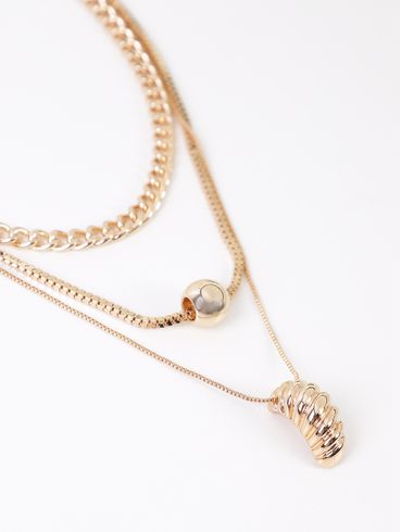 Conjunto Colar e Brinco DOURADO