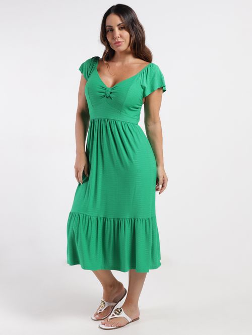 Vestido Midi Autentique Feminino VERDE