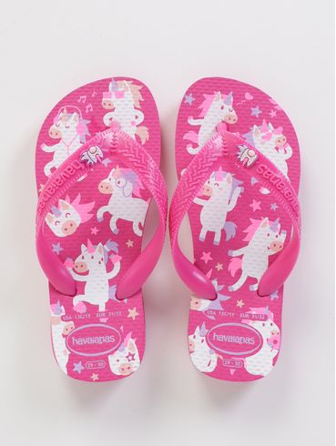 Chinelo Havaianas Infantil Para Menina - ROSA