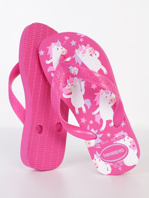 Chinelo Havaianas Infantil Para Menina - ROSA