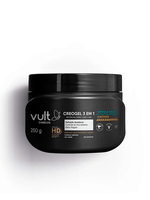 Finalizador Creogel 3 em 1 Cachos Vult UNICO