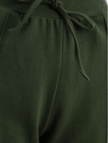 Calça Moletinho Wide Leg Feminina VERDE