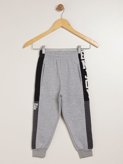 Calça Moletom Com Punho Infantil Para Menino - MESCLA