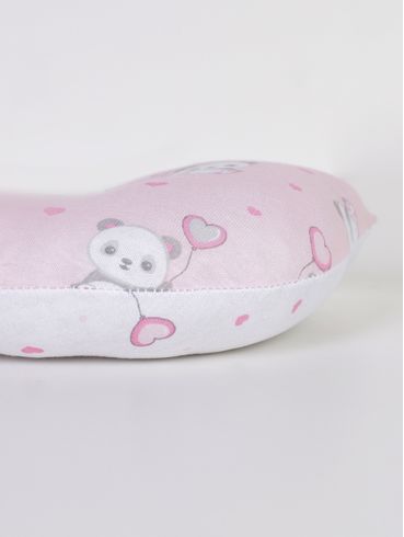 Travesseiro Anatômico Infantil Para Bebê - Rosa