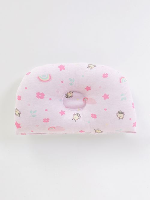 Travesseiro Anatômico Infantil Para Bebê - ROSA CLARO