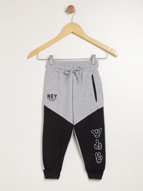 Calça Moletom Infantil Para Menino - MESCLA