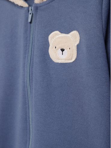 Jaqueta Com Capuz Infantil Para Menino - AZUL