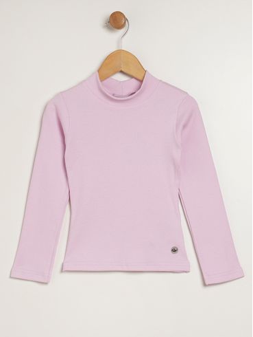 Blusa Manga Longa Infantil Para Menina - ROSA CLARO