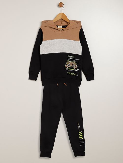 Conjunto Moletom Infantil Para Menino - PRETO
