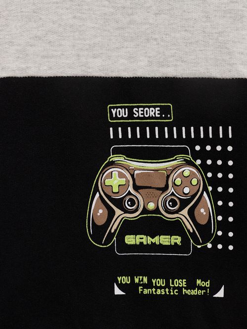 Conjunto Moletom Infantil Para Menino - PRETO