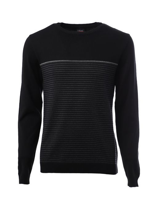 Suéter Tricot Manga Longa Masculino PRETO