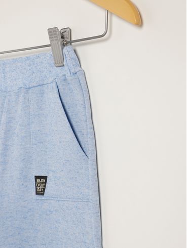 Calça Moletom Infantil Para Menino - AZUL