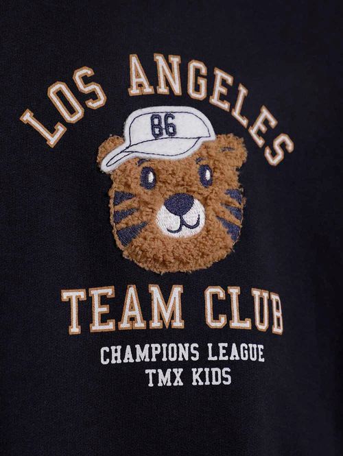 Conjunto Longo Infantil Para Menino - MARINHO/CARAMELO