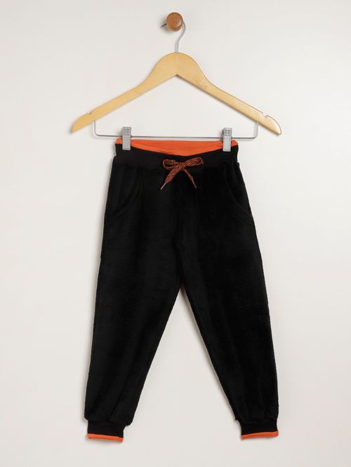 Calça Pelo Sintético Infantil Para Menino - PRETO