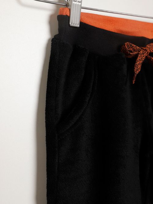 Calça Pelo Sintético Infantil Para Menino - PRETO