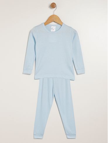 Pijama Longo Infantil Para Menino - AZUL