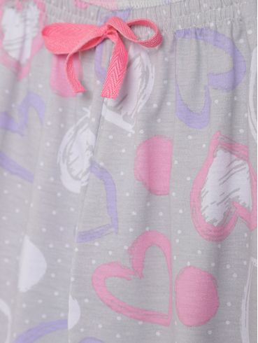 Pijama Longo Infantil Para Menina - MESCLA