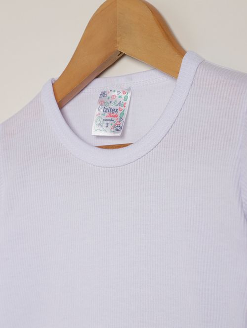 Pijama Longo Infantil Para Menina - BRANCO