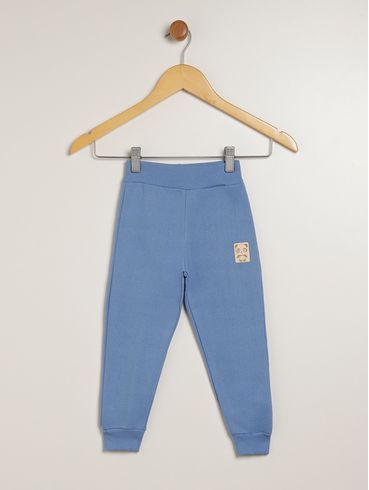 Calça Moletom Infantil Para Menino - AZUL