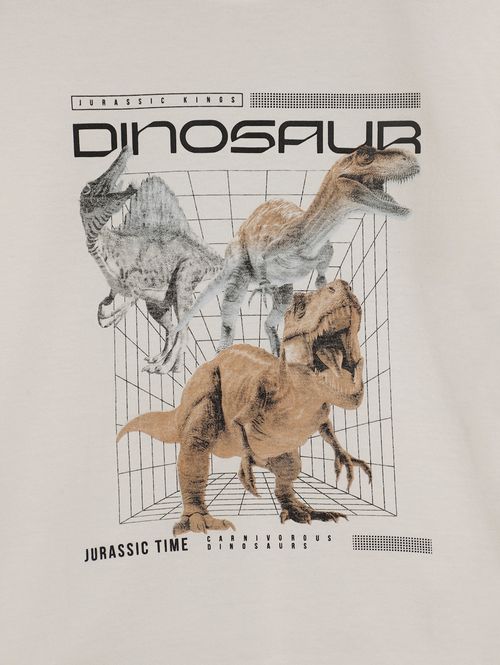 Camiseta Manga Longa Infantil Para Menino - BRANCO