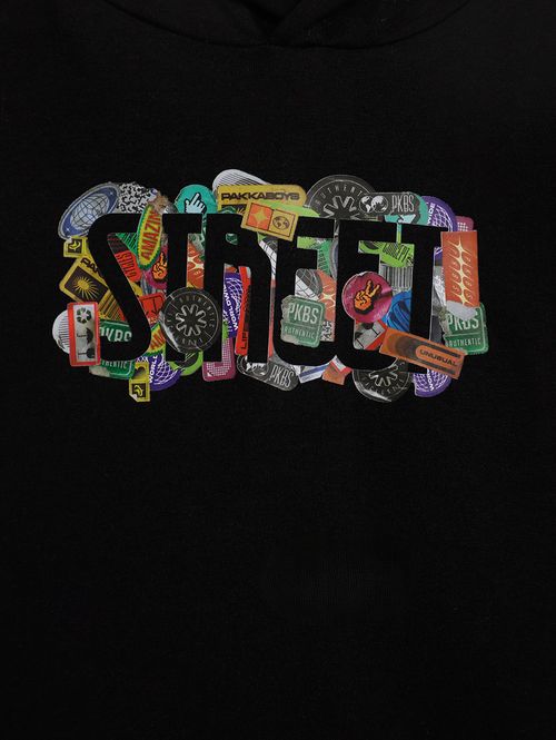 Camiseta Manga Longa Infantil Para Menino - PRETO