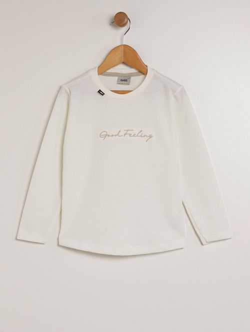 Camiseta Manga Longa Infantil Para Menino - MESCLA