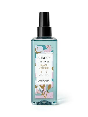 Deo Colônia Instance Algodão Jasmim Eudora 200ml UNICO