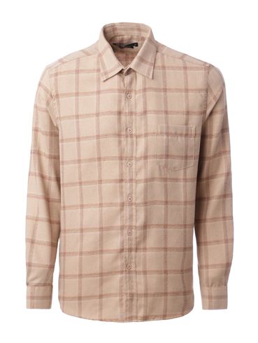 Camisa Manga Longa Vels Masculina BEGE