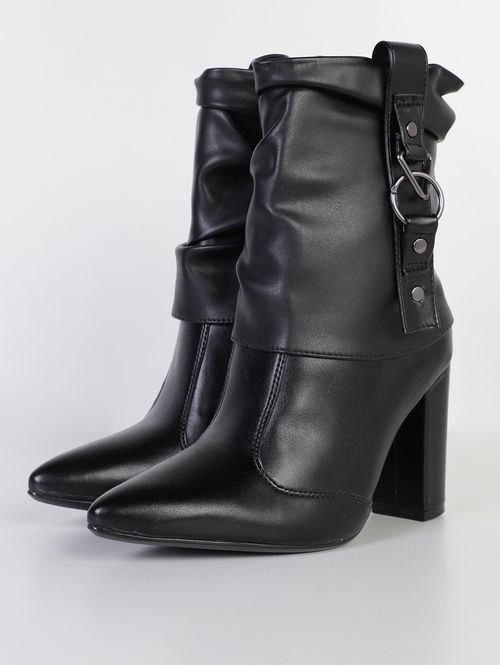 Bota Cano Médio Vizzano Feminina PRETO
