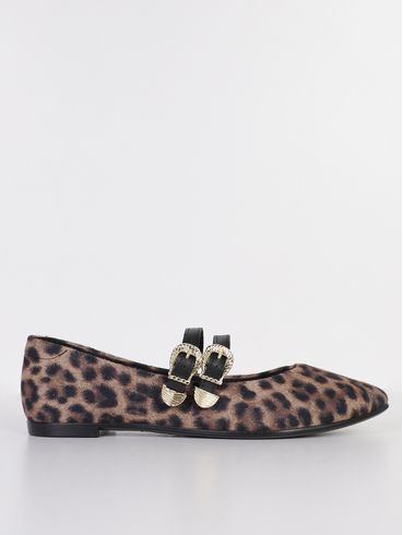 Sapatilha Animal Print Moleca Feminina MARROM