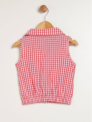 Conjunto Curto Kid+ Infantil Para Menina - VERMELHO