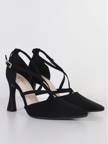 Sapato Scarpin Nobuck Bebecê Feminino PRETO