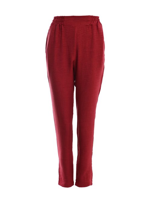 Calça Reta Alfaiataria Feminina TELHA