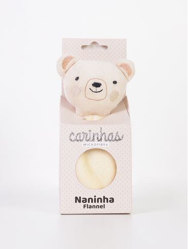 Naninha Com Prendedor Infantil Para Bebê - BEGE