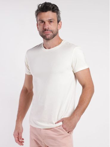 Camiseta Básica Masculina OFF WHITE