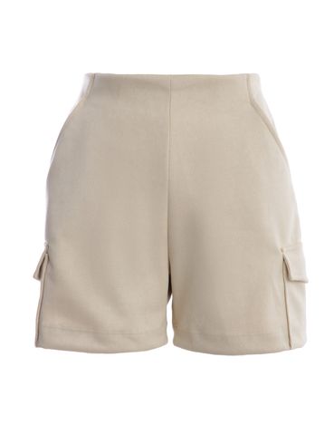 Short Bolso Cargo Autentique Feminino BEGE