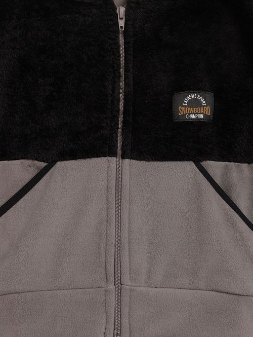 Jaqueta Moletom Infantil Para Menino - CINZA