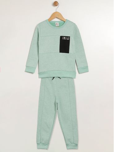 Conjunto Longo Infantil Para Menino - VERDE