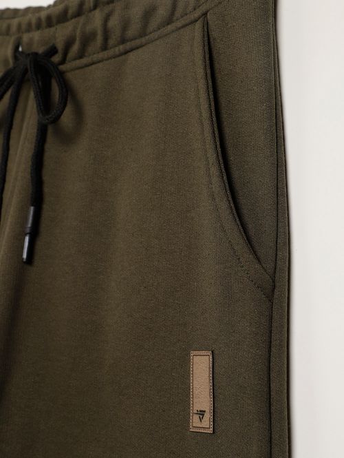 Calça Moletom Jogger Juvenil Para Menino - VERDE