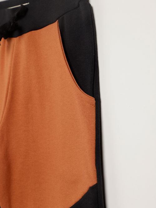 Calça Com Punho Infantil Para Menino - MARROM