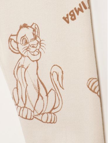 Conjunto Longo Simba Disney Infantil Para Bebê - BEGE