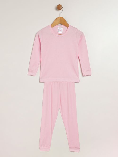 Pijama Longo Infantil Para Menina - ROSA